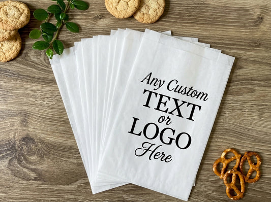 Kraft Paper Bags Without Handles – White & Brown, 2 Sizes, Custom Logo Print, Pack of 25–300